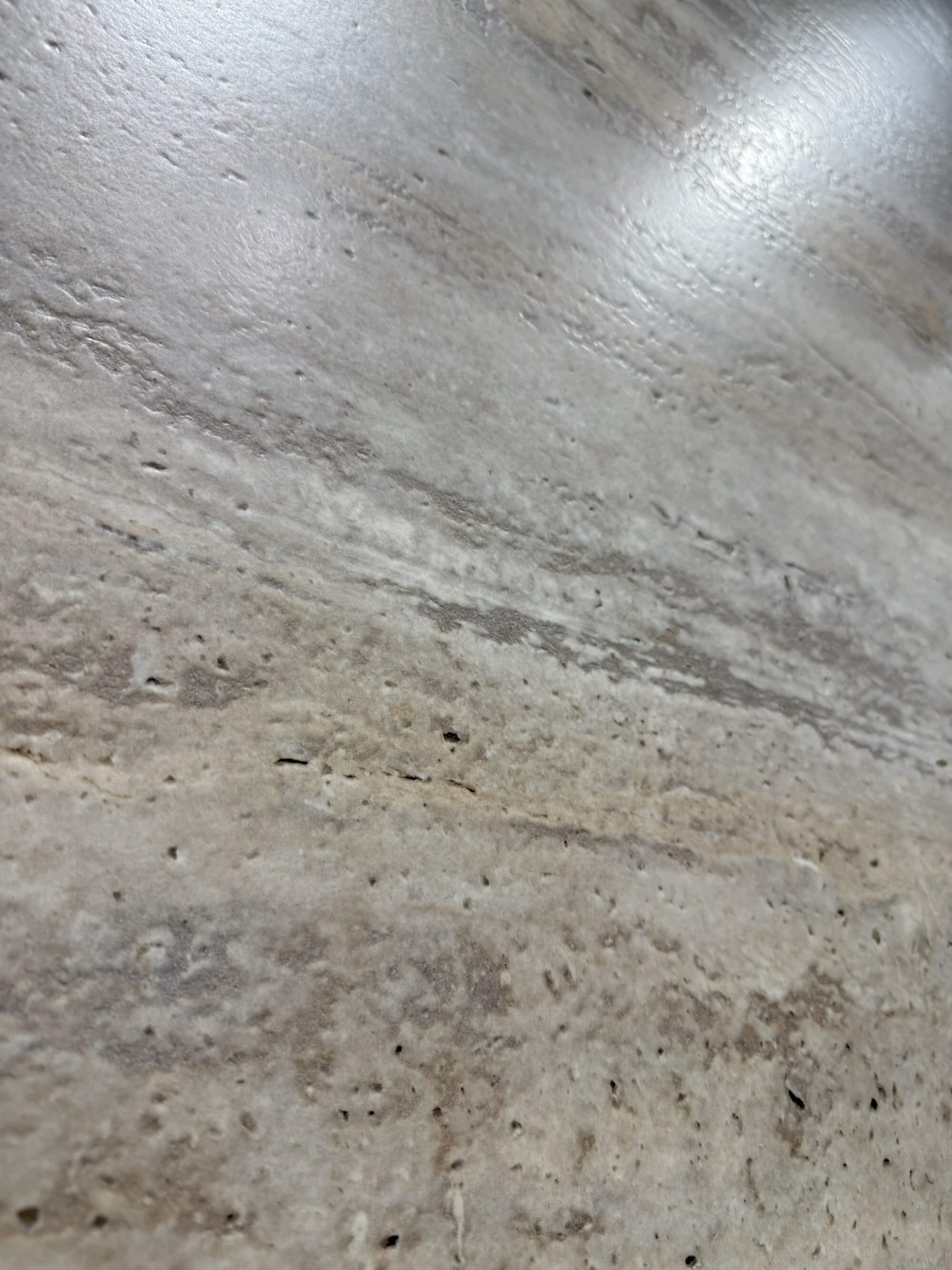 Y27M1245-MG09B HORIZONTAL TRAVERTINE BEIGE Ceramic Slab | Size 1200×2700×9mm