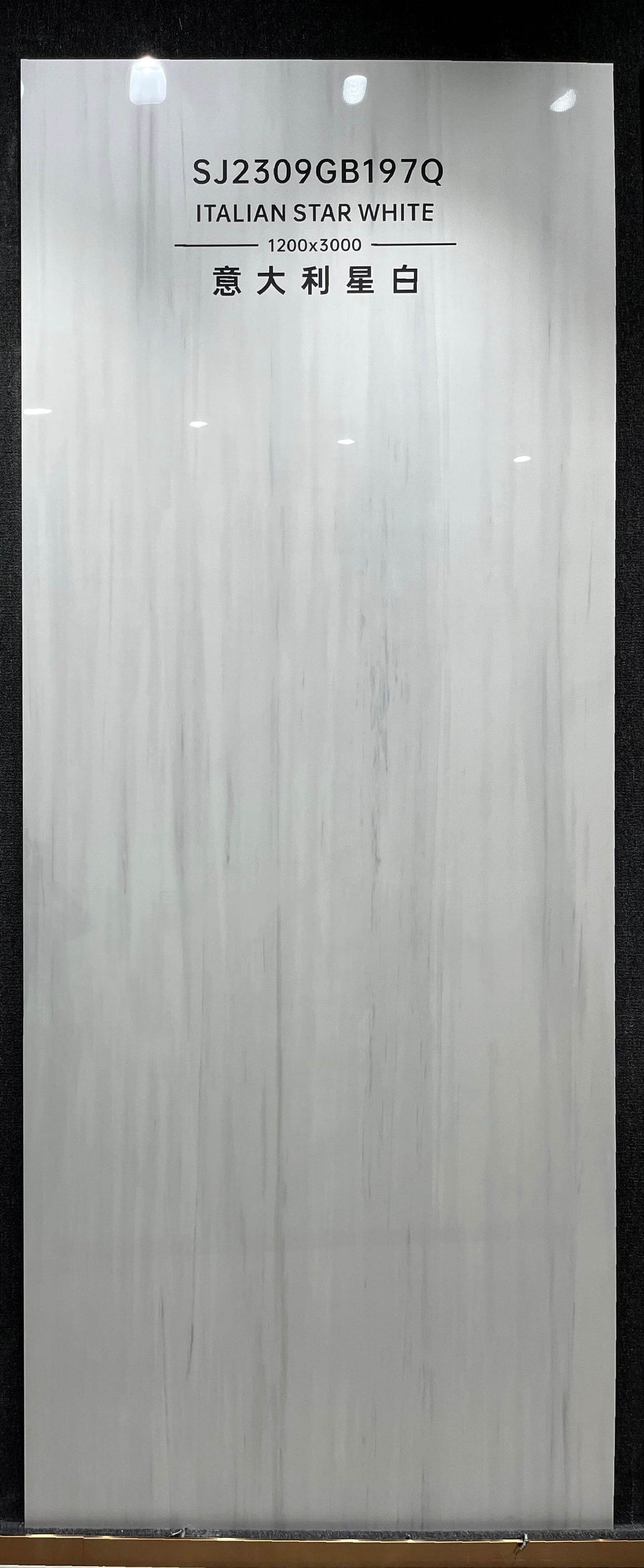 2309GB197Q Italian Star White Sintered Stone Slab | 1200×3000mm 9mm