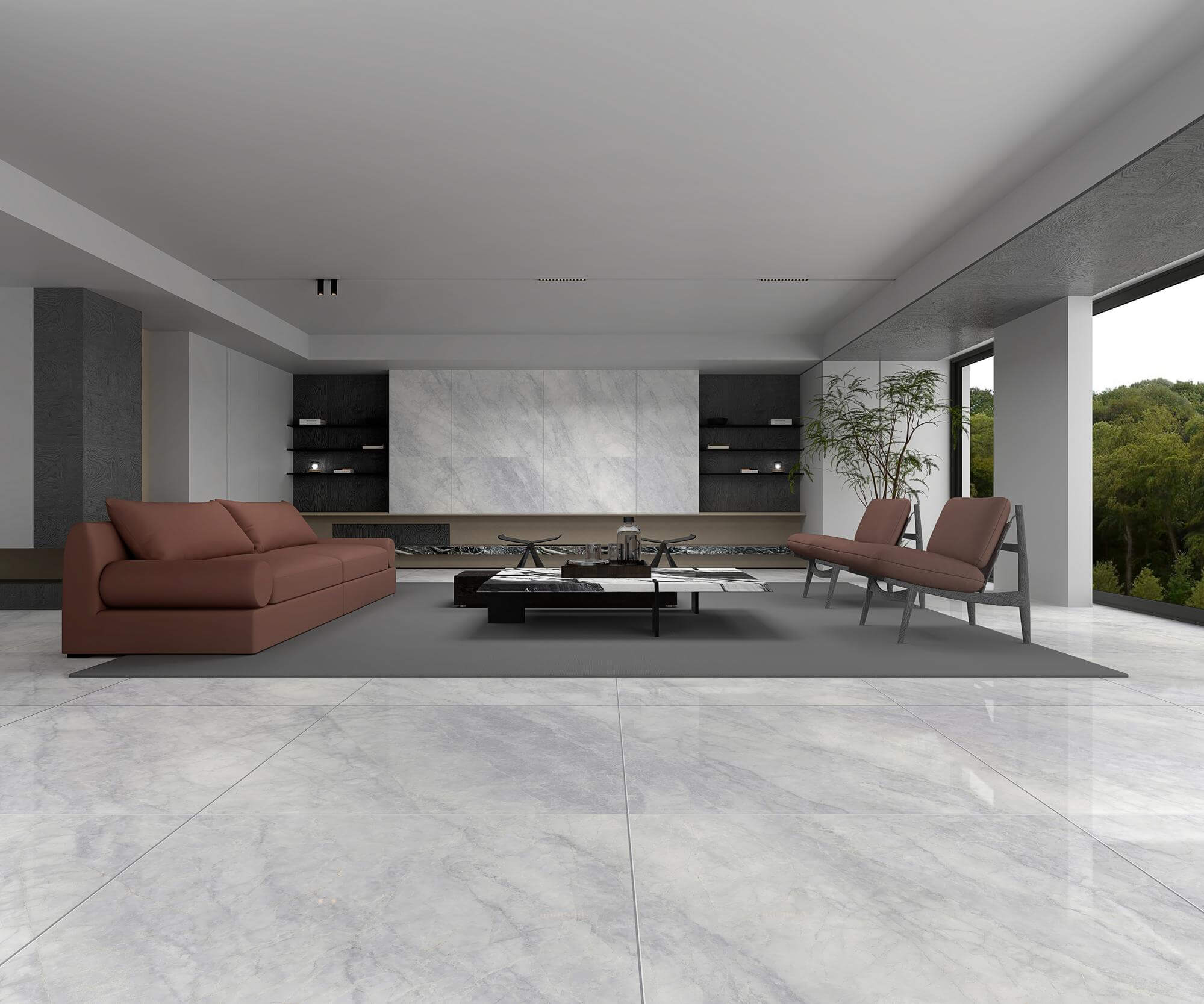 WXMY12L1815-QP09XB MIRA GREY Ceramic Floor Tile-Size 1200×1200×9mm