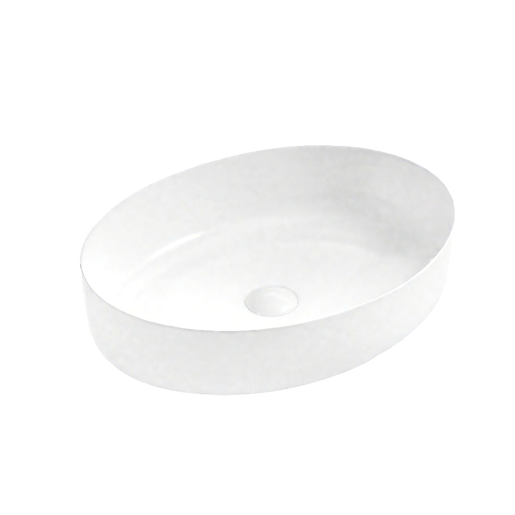 9594-Size 550x415x140mm Nordic Style Ceramic Semi-Counter Basin-White