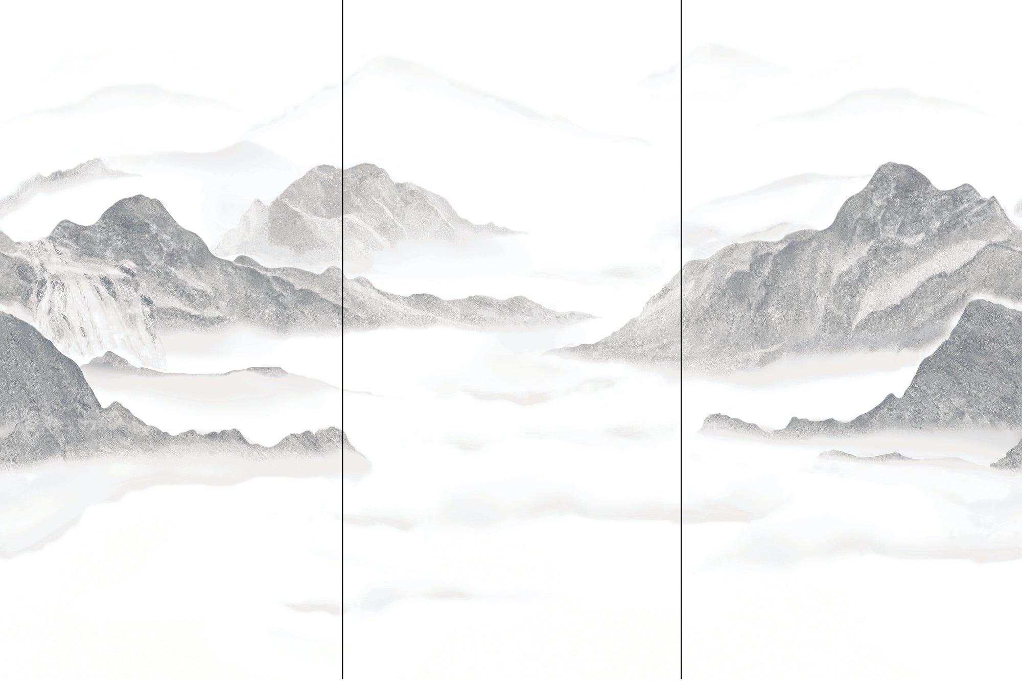 24M383A.B.C-QP09ZB SEA OF CLOUDS Ceramic Floor Tile-Size 1200×2400×9mm