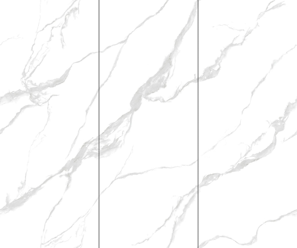 2309GB0062Q-ABC Premium Royal Fish Belly White Sintered Stone Slab | 1200×3000mm 9mm