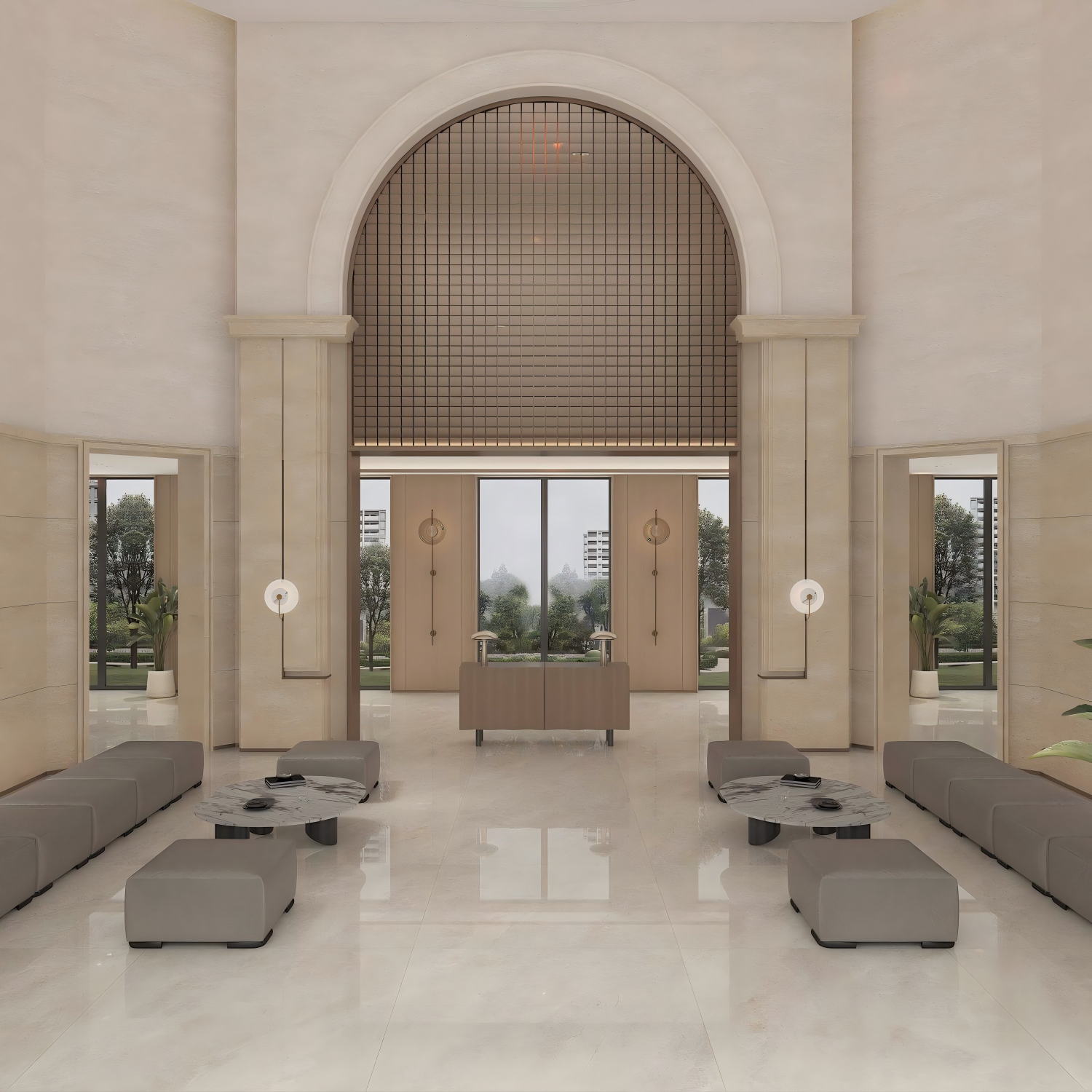 WXMY12L1805-QP09XB Cayori Beige Ceramic Floor Tile-Size 1200×1200×9mm