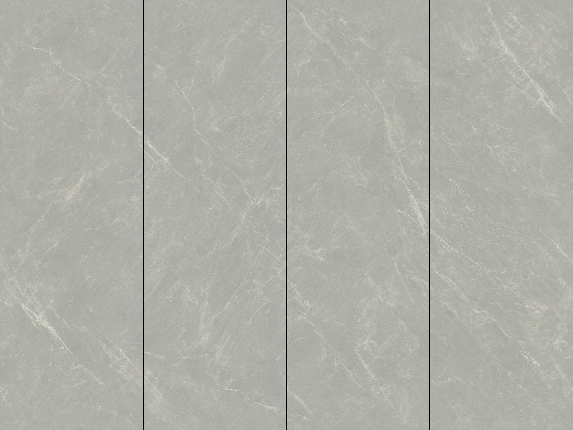 SJ1309GB146Q Yundora Grey Sintered Stone Slab | 1000×3000mm 9mm High-white Glossy Surface