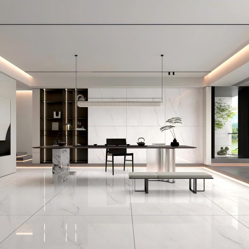 WXMY12L1797-QP09XB Ltalian Minimalist Style-Size 1200×1200×9mm-Bhite