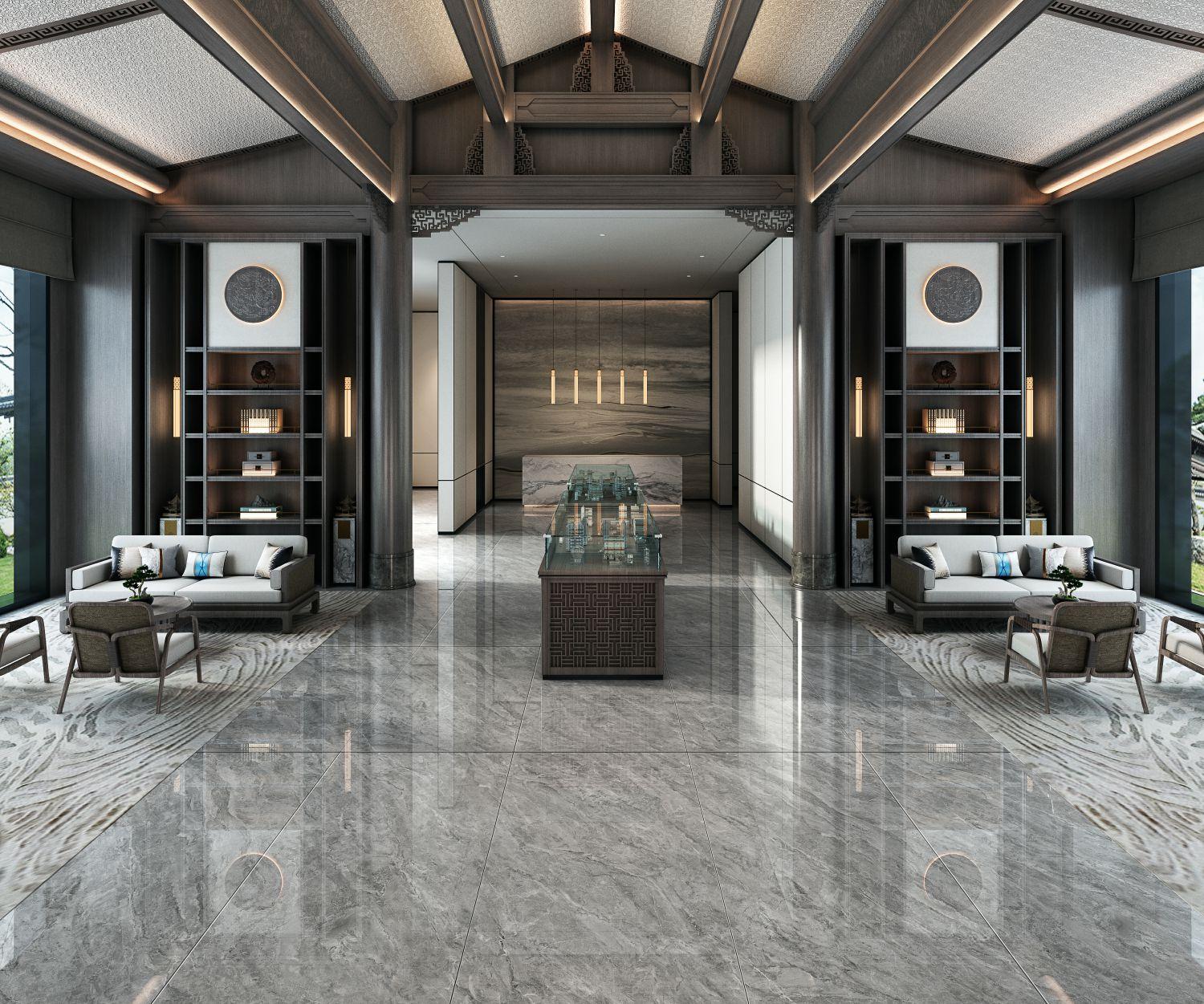 2409L0010Q-R NEW HERMES GREY Sintered Stone Slab-Size 1200×2400×9mm