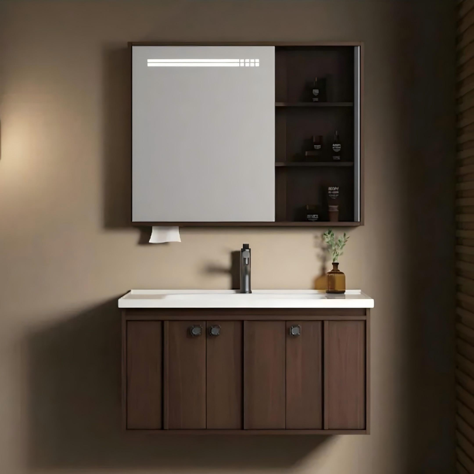 2268 Modern Wall Mounted Plywood Bathroom Cabinet