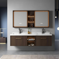 D8011  Modern Wall Mounted Plywood Bathroom Cabinet