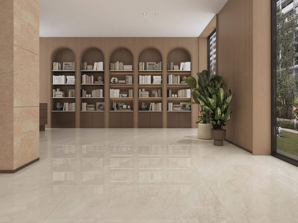 WXMY12L1805-QP09XB Cayori Beige Ceramic Floor Tile-Size 1200×1200×9mm