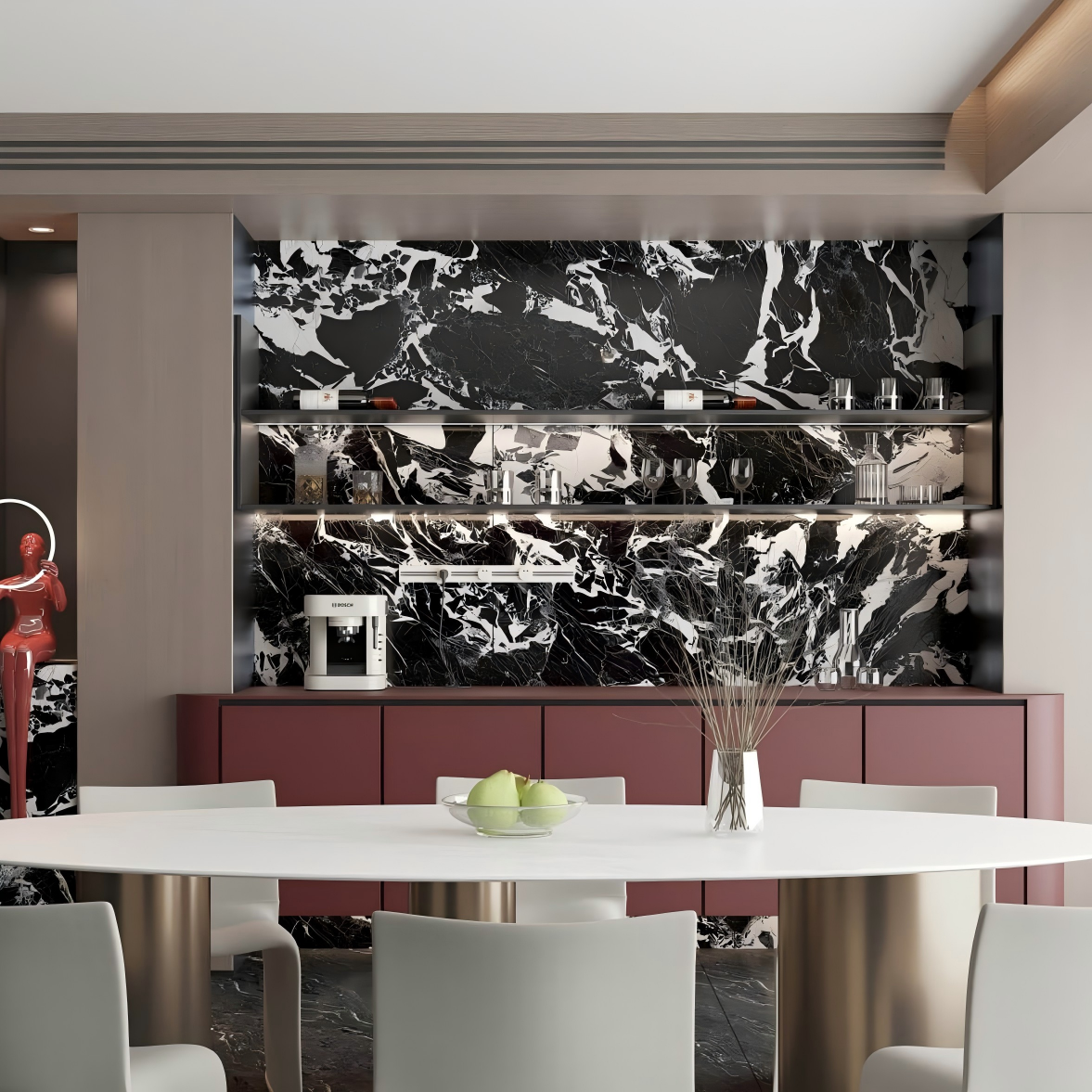 Y27M1401-MG09XB New Napoleon Black Sintered Stone Slab | 1200×2700mm 9mm