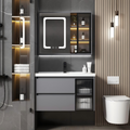 AB06-70/80L Modern Wall Mounted Plywood Bathroom Cabinet