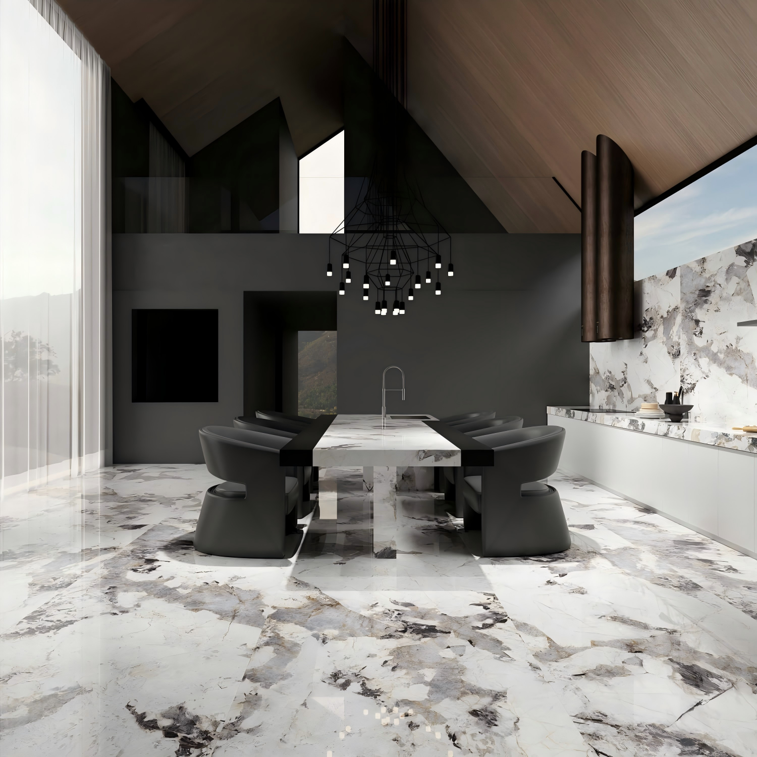 2309GB1107Q-ABC Premium Yuze Sky Stone Sintered Stone Slab | 1200×3000mm 9mm