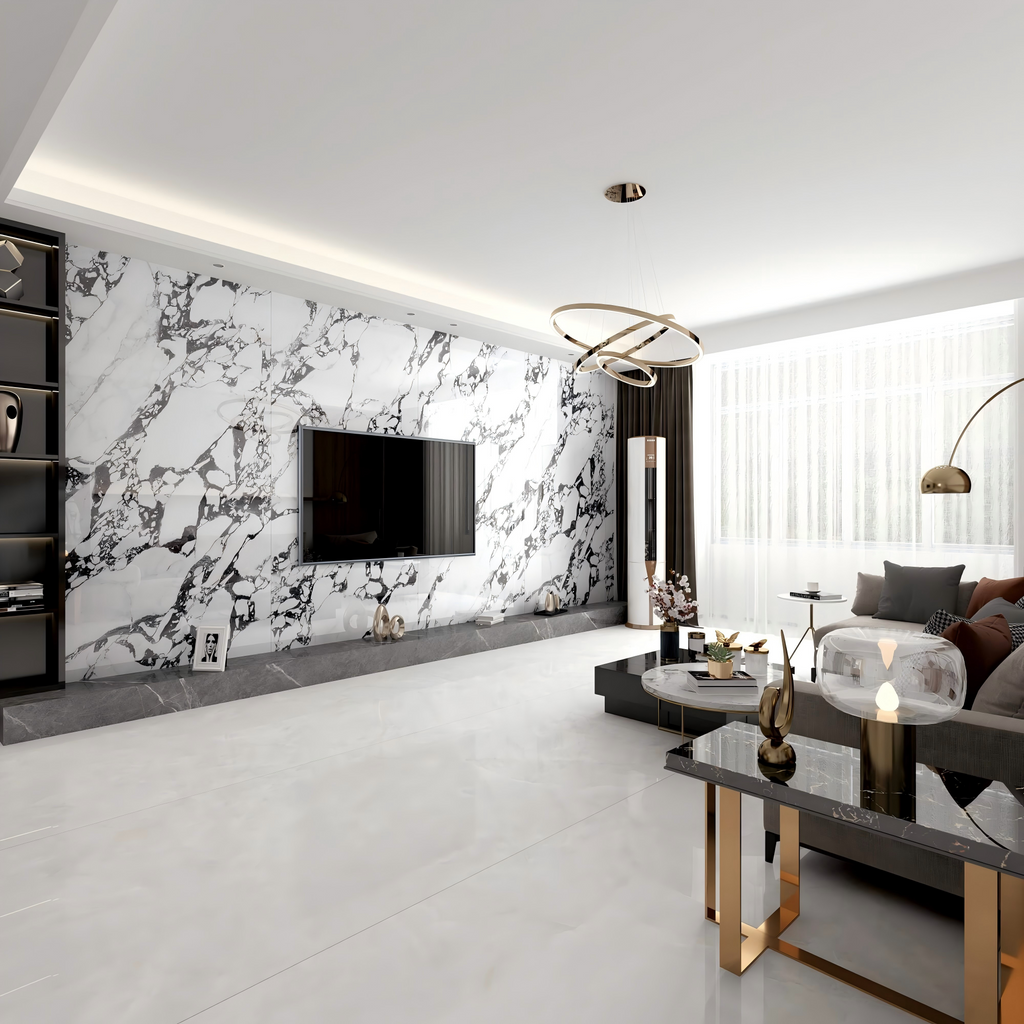 2309GB0250Q New Bulgari White Sintered Stone Slab | 1200×3000mm 9mm