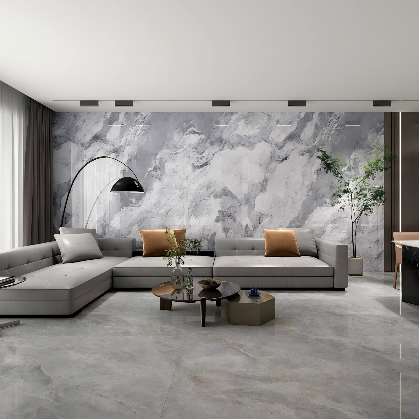2309GB1100Q-ABC Premium Lola Impression Sintered Stone Slab | 1200×3000mm 9mm