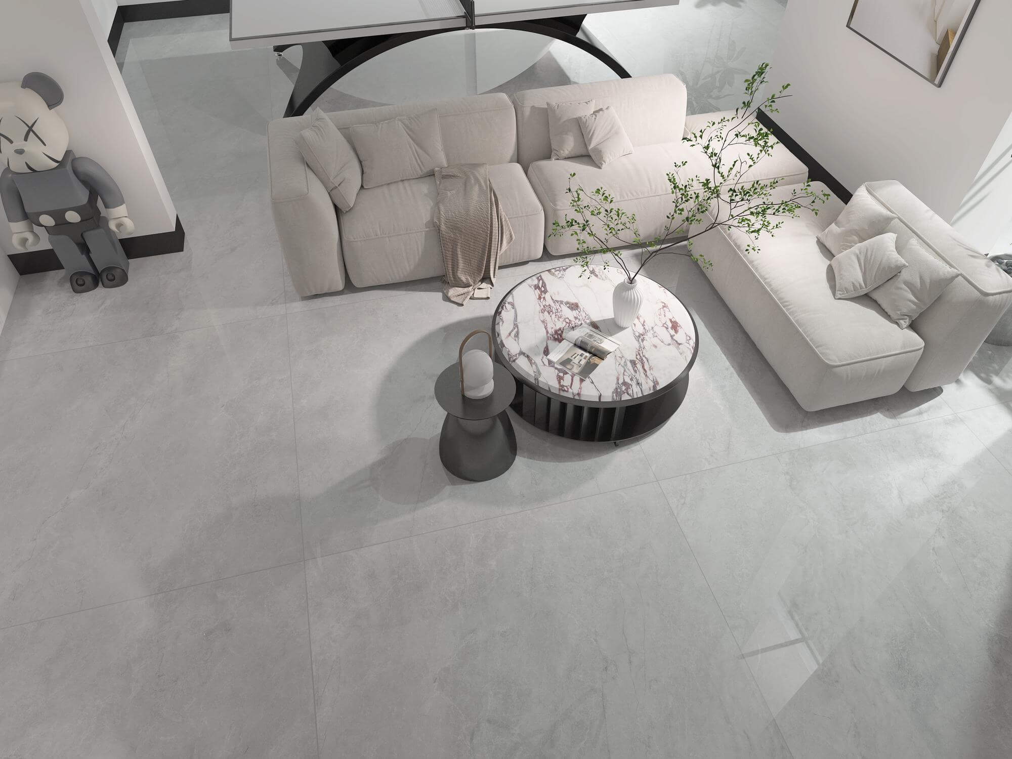 WXMY12L1806-QP09XB Cayori Grey Ceramic Floor Tile-Size 1200×1200×9mm
