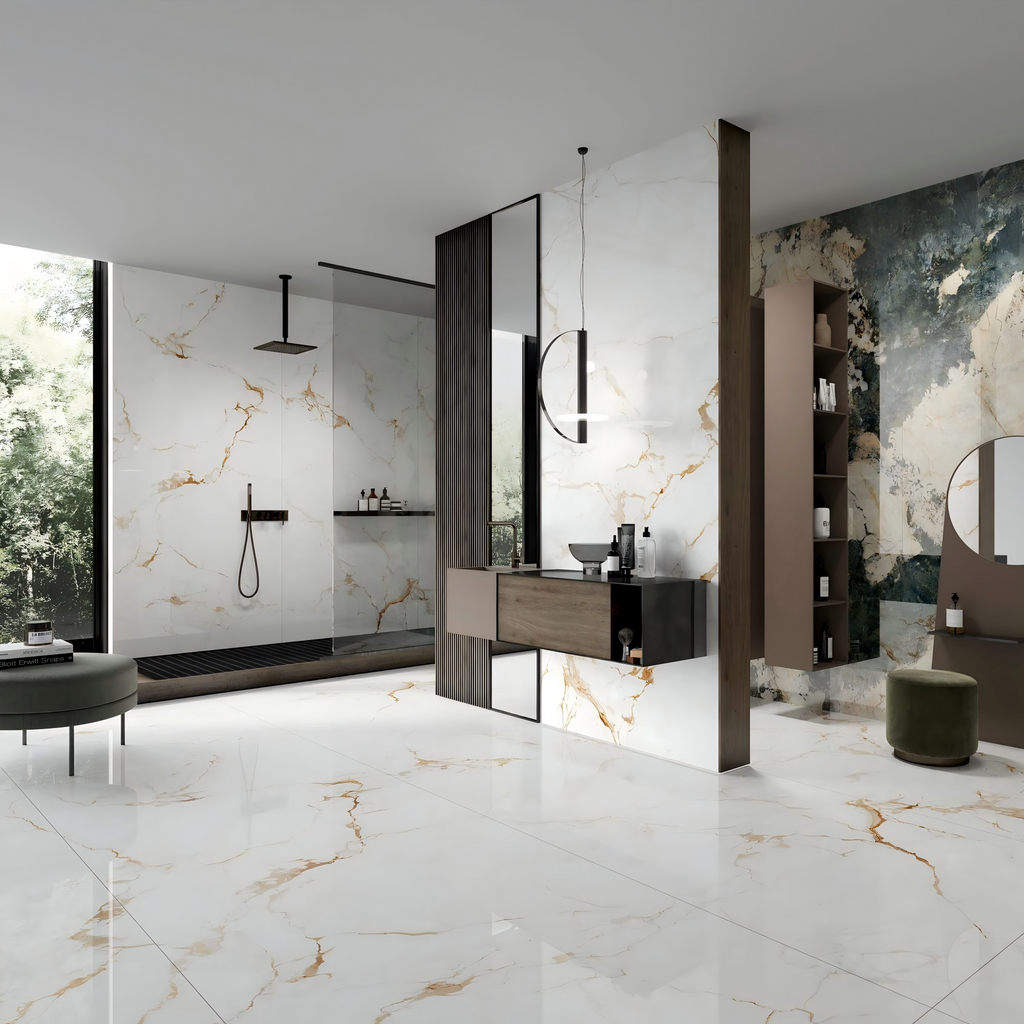 2309GB1089Q-ABC Premium Italy Golden White Sintered Stone Slab | 1200×3000mm 9mm