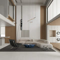 Y27M1133-MG09XB ITALIAN WHITE TRAVERTINE Ceramic Floor Tile-Size 1200×2700×9mm