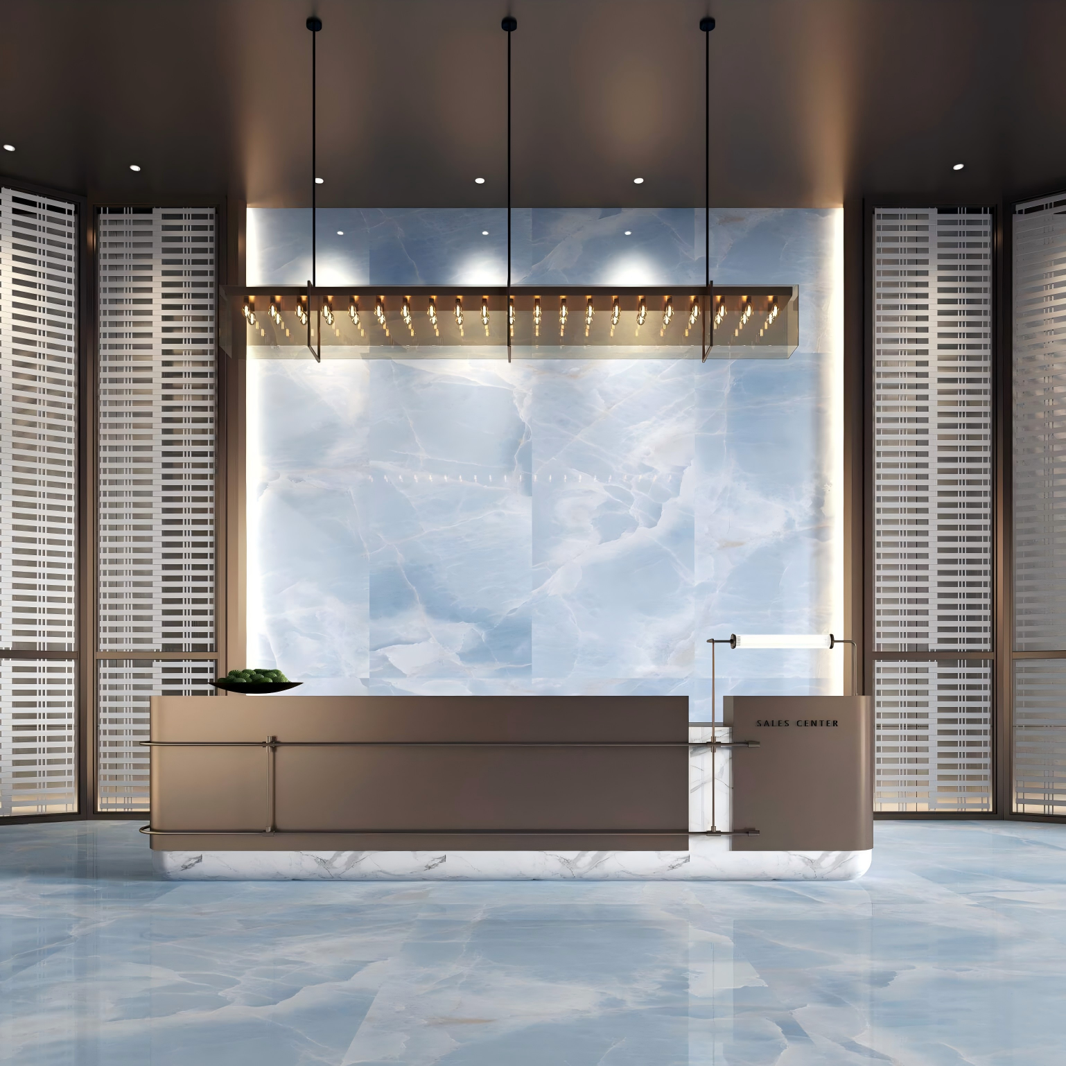 2409L0053Q Glacier blue Ceramic Floor Tile-Size 1200×2400×9mm