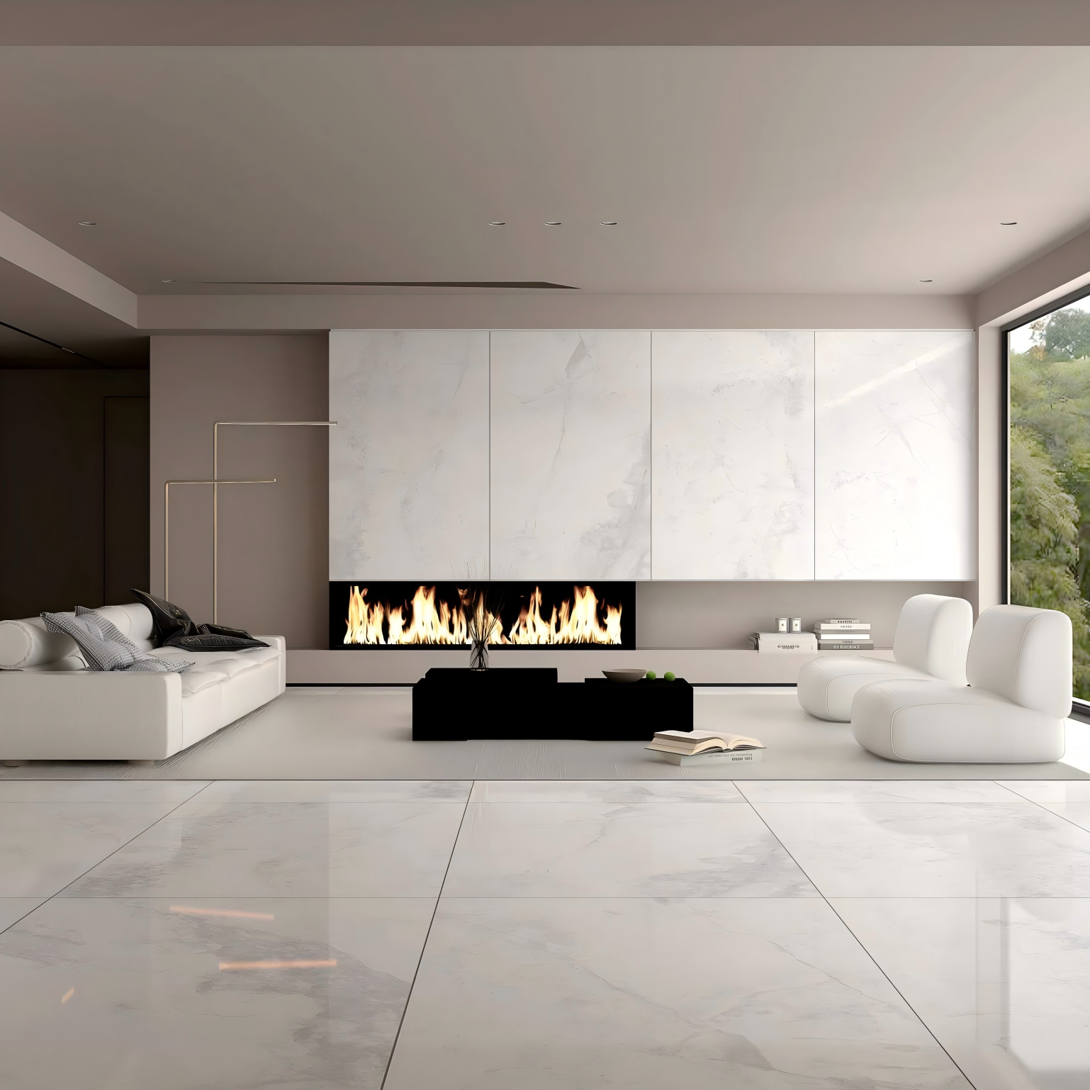 WXMY18L1824-QP09XB COLD RIVER SNOW Sintered Stone Slab-Size 1200×1800×9mm