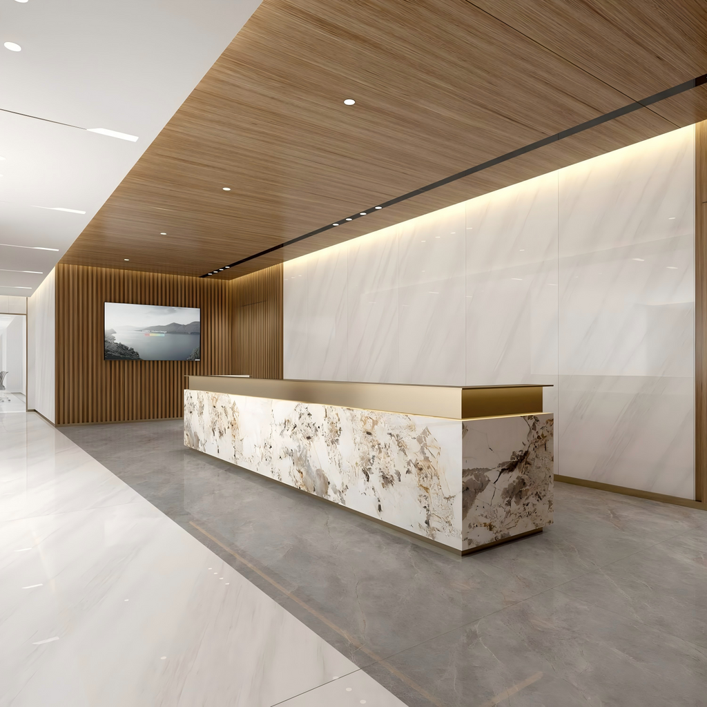 2309GB1019Q Premium Yugoslav‑White Sintered Stone Slab | 1200×3000mm 9mm