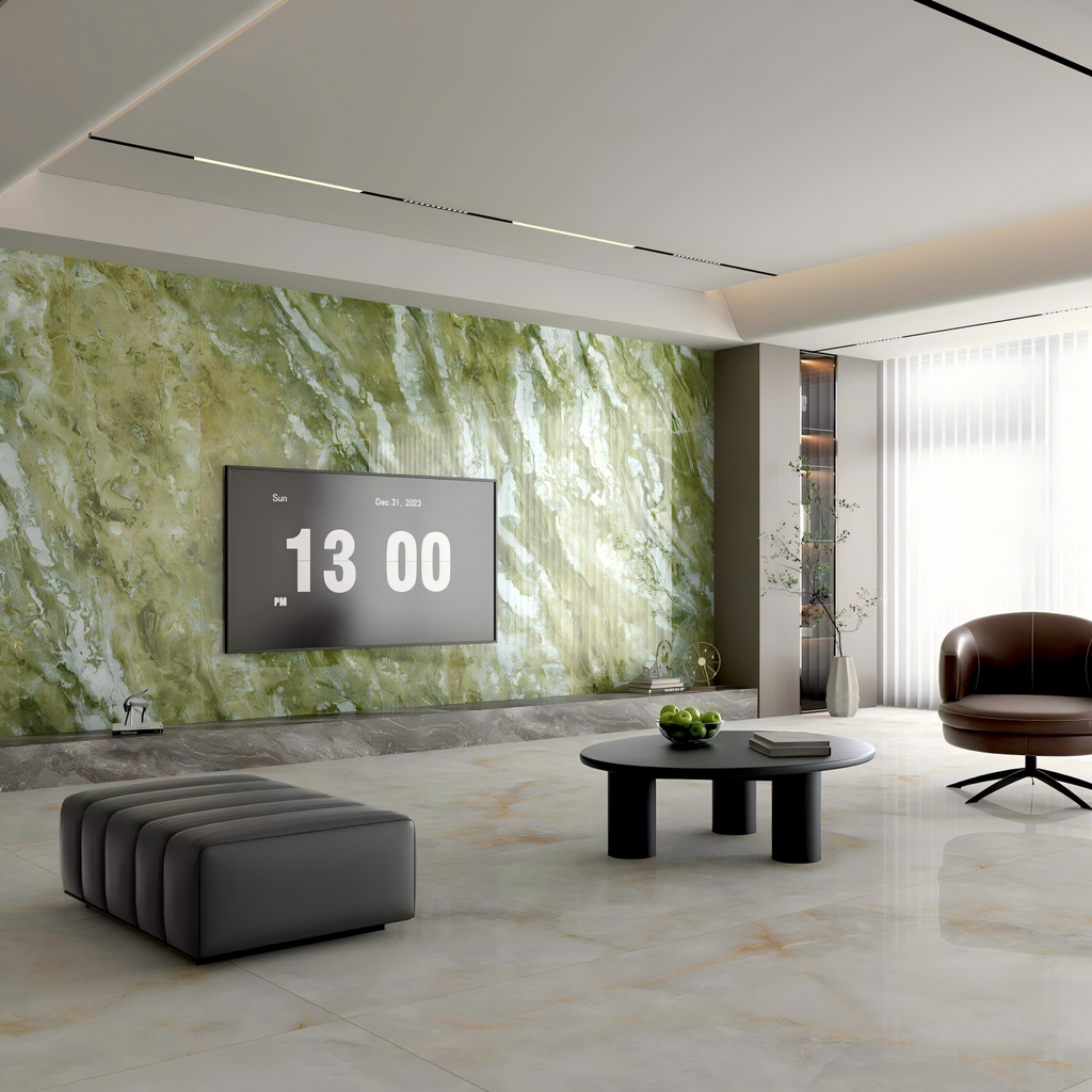 2409L7007Q Ireland Green Ceramic Floor Tile-Size 1200×2400×9mm