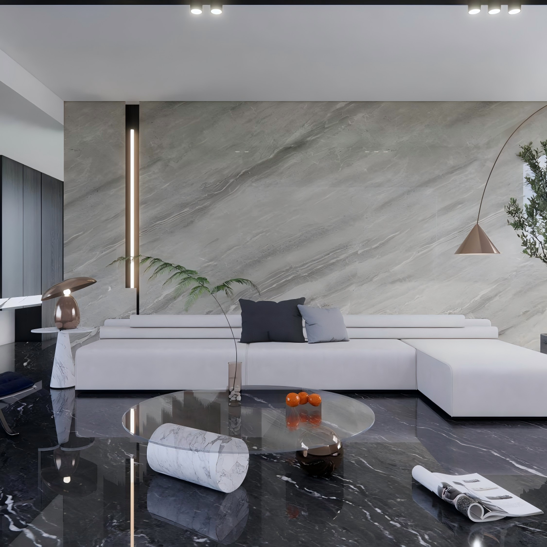 2309GB201Q-ABC Greek Grey Sintered Stone Slab | 1200×3000mm 9mm