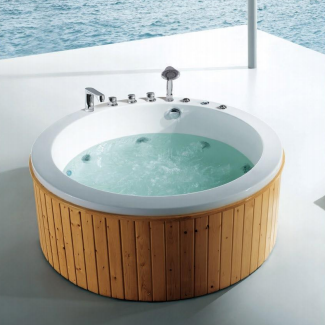 BA-6160 Acrylic Multi-Person Massage Thermostatic Outdoor Spatub-Size 2000x2000x650mm