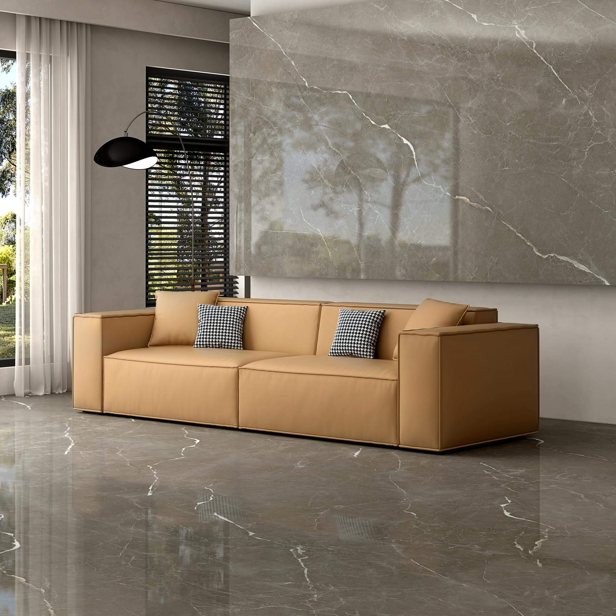 WXMY18L1813-QP09XB CLOUD ROCK GREY Sintered Stone Slab-Size 1200×1800×9mm