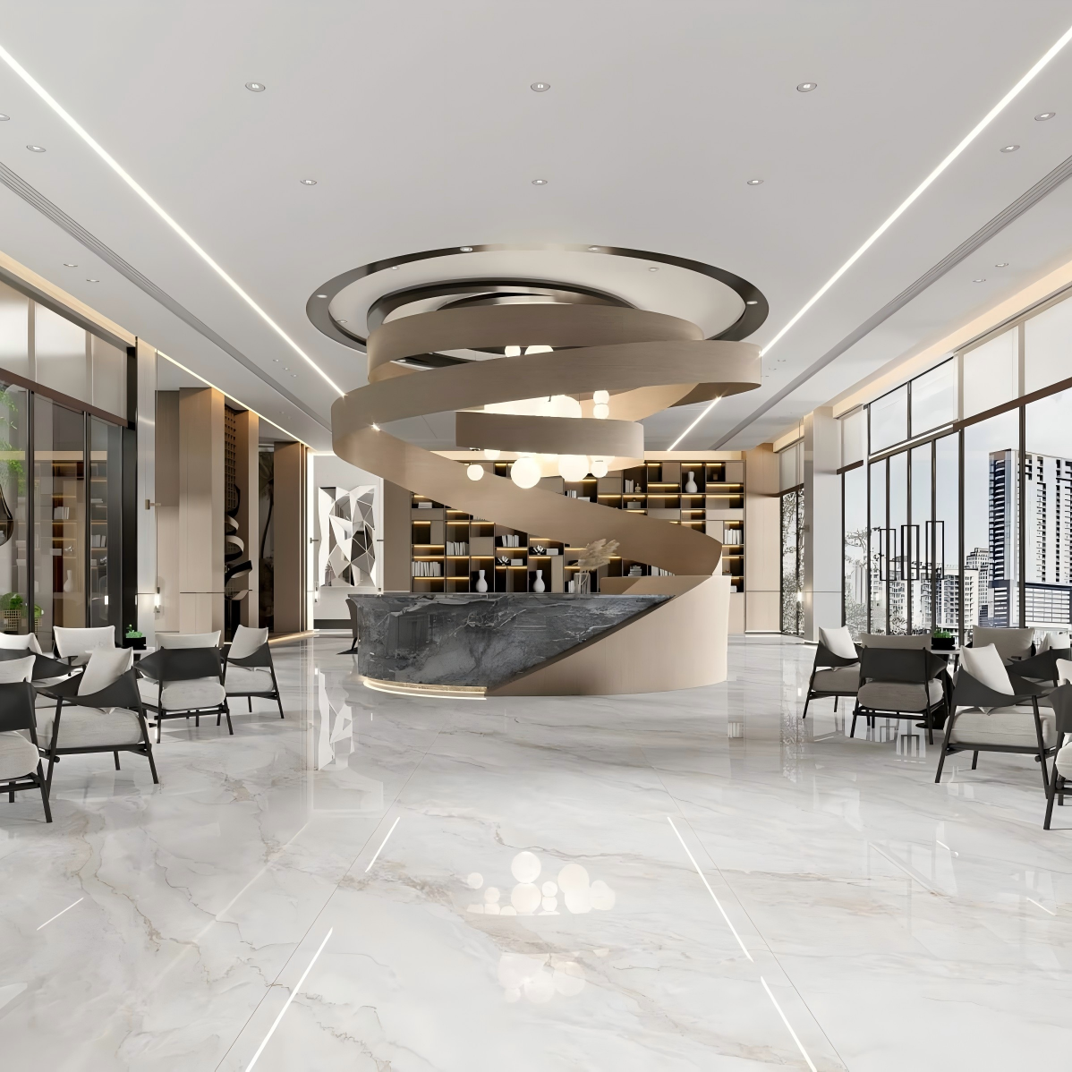 2309GB1087Q‑ABC Premium Fendi‑Golden Sintered Stone Slab | 1200×3000mm 9mm