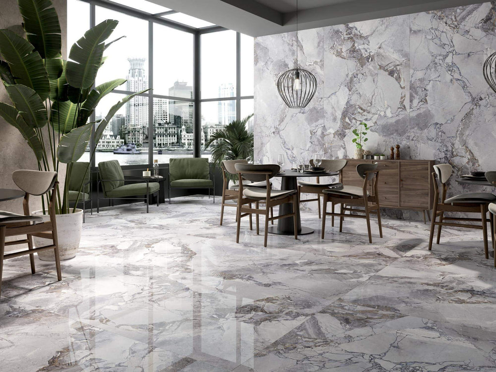 2409L5018Q Interstellar Grey Ceramic Floor Tile-Size 1200×2400×9mm