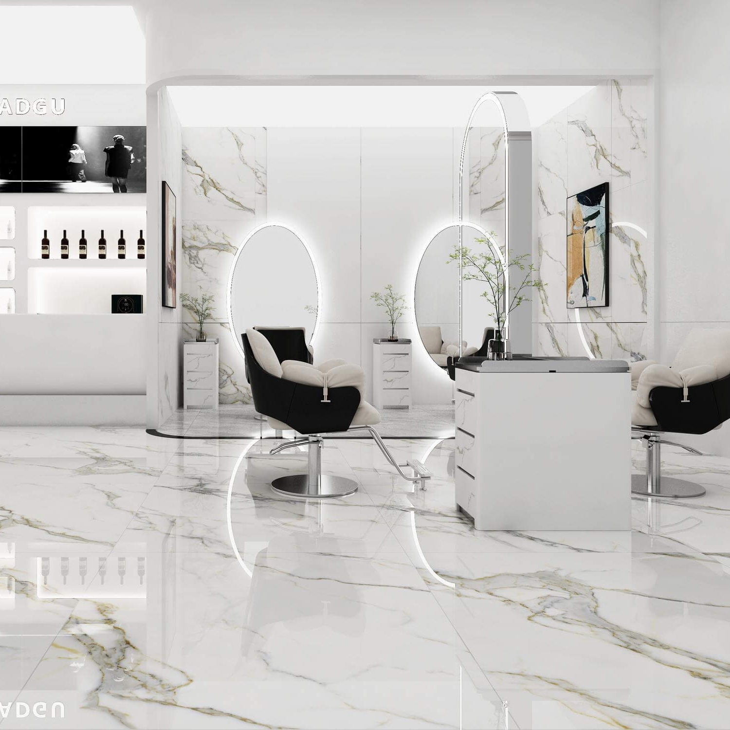 WXMY12L1800-QP09XB Cara Gold Ceramic Floor Tile-Size 1200×1200×9mm