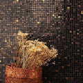 MS1120 Black and Gold Minimalist Luxury Style Metal Mosaic-Size300×300mm