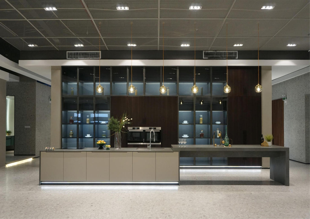 BD2020K11 Quartz Stone Countertop Skin-like Lacquer Finish Door Panel Kitchen Cabinet