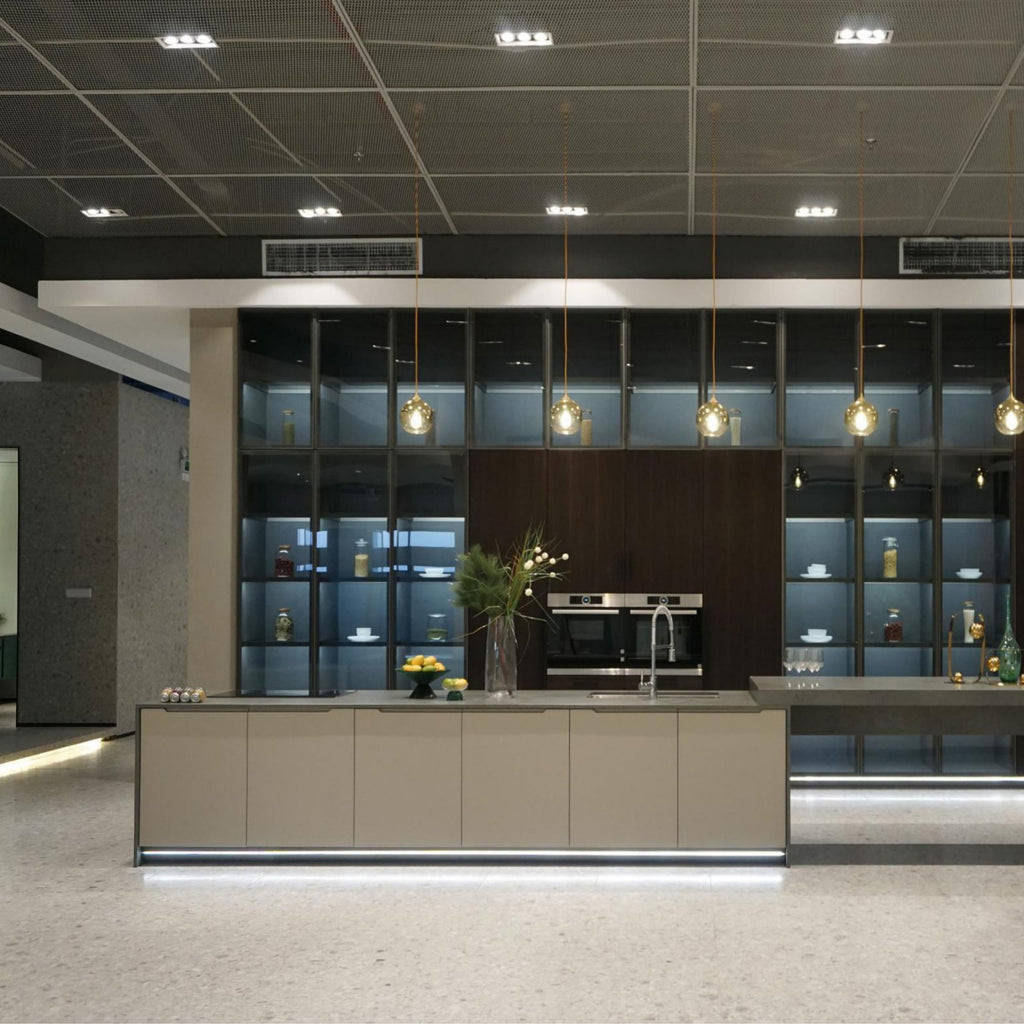 BD2020K11 Quartz Stone Countertop Skin-like Lacquer Finish Door Panel Kitchen Cabinet