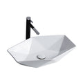 9400C/D Size-570×360×140mm Geometric Diamond Vessel Sink-White