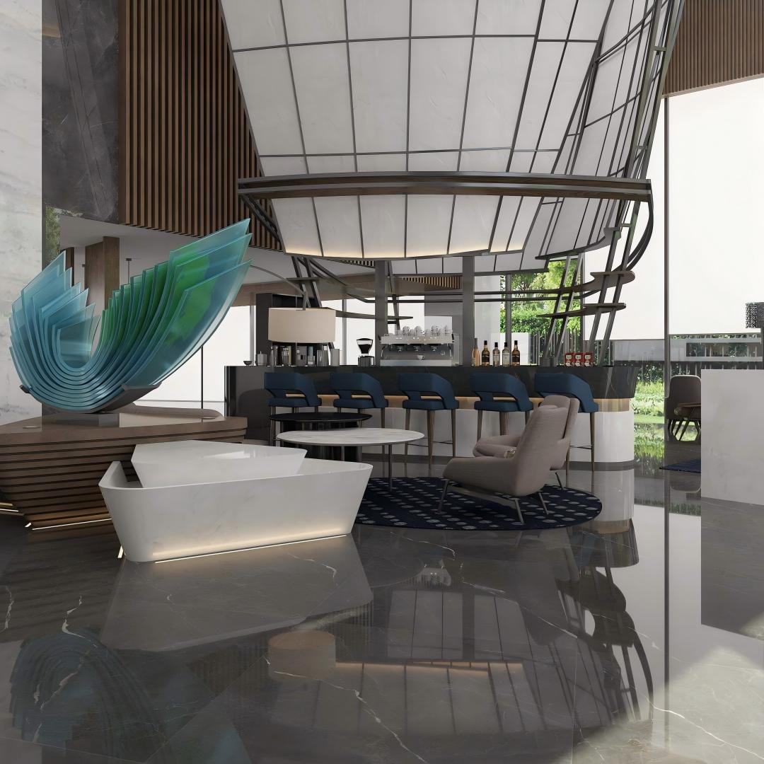 WXMY12L1813-QP09XB Italian Minimalist Style-Size 1200×1200×9mm-Cloudy gray rock