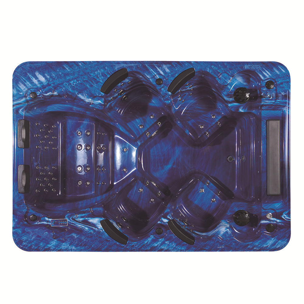 BA-6070 6-Person Luxury Swim Spa & Hot Tub with LCD TV, Hydrotherapy Jets, and Audio System