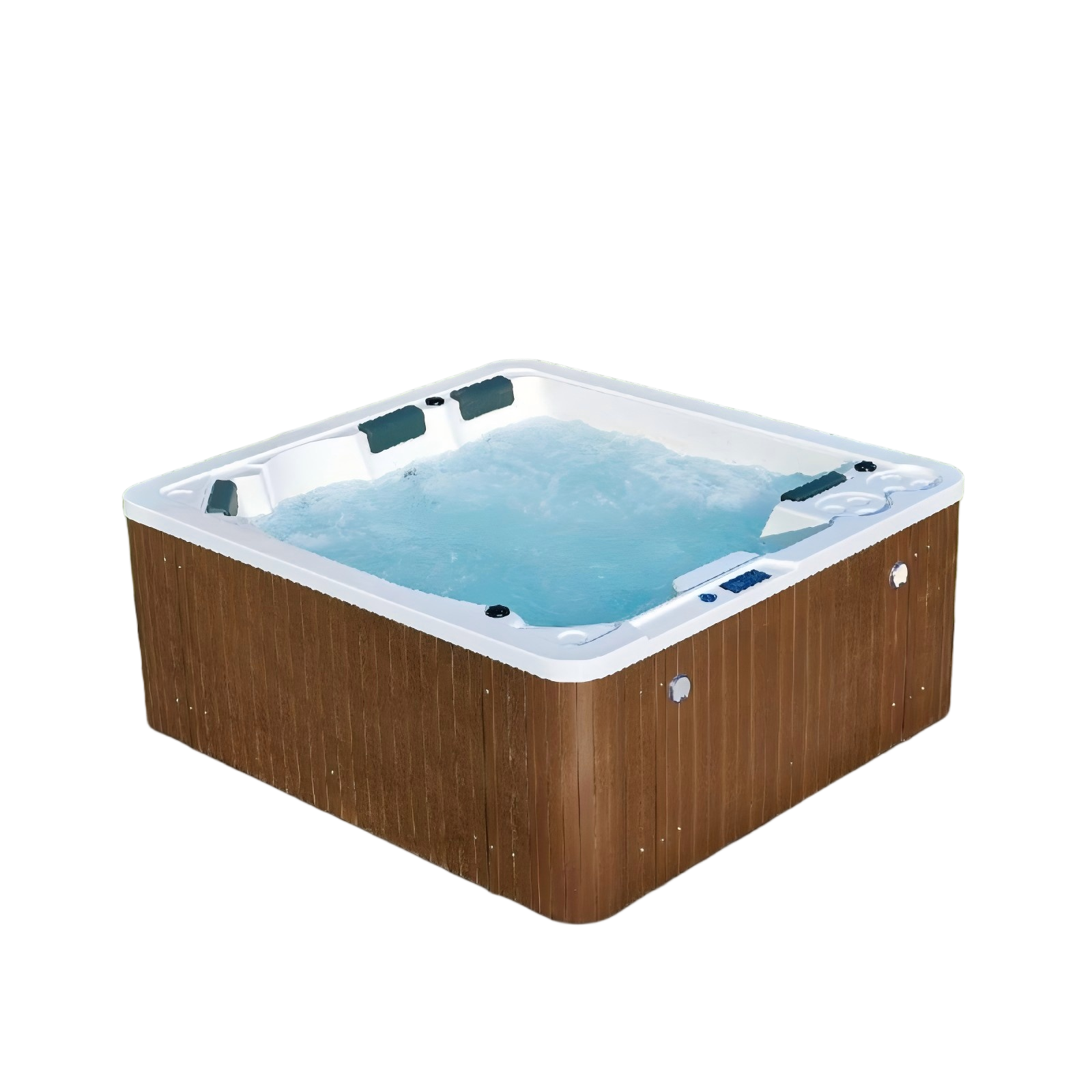 BA-6130 4-Person Outdoor Hot Tub Spa with LED Lights, Stereo & FM/MP3 Player