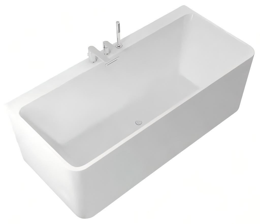 EM-351CF2 1700mm Modern Freestanding Acrylic Bathtub with Faucet Holes