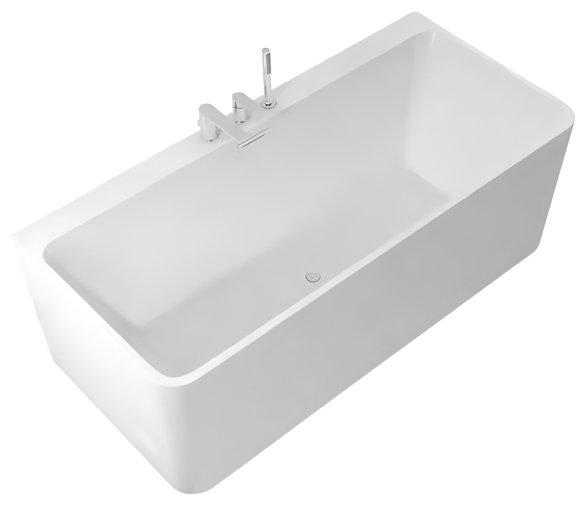 EM-351CF2 1700mm Modern Freestanding Acrylic Bathtub with Faucet Holes