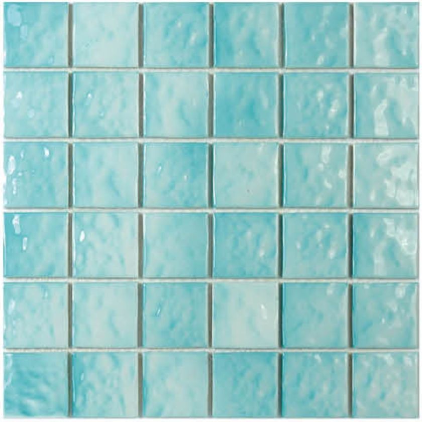 1NG12616 Modern Glazed Pool Mosaic Tiles-Size306×306mm-Bule