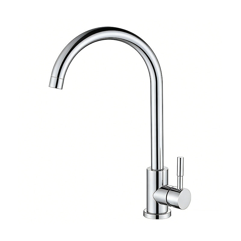 520 SERIES 52005 Modern Single-Handle Ceramic Kitchen Faucet Deck Mounted 304 Stainless Steel Honeycomb Aerator 360 Degree