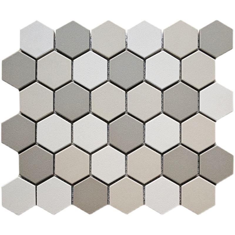 MT1125 Mosaic Art Style-Size347×294mm-Black- Gray-White