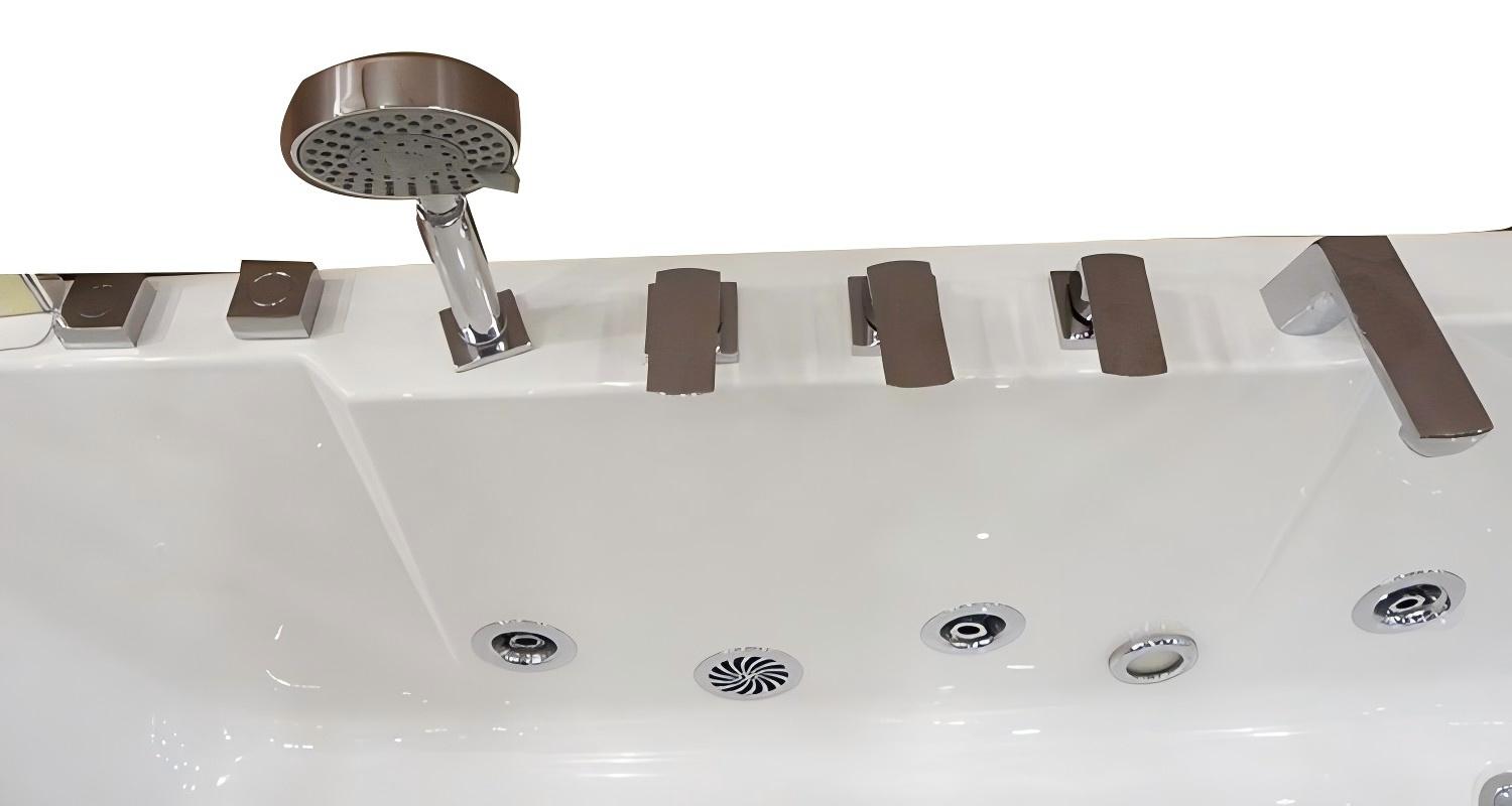 EM-254.L/R Whirlpool Bathtub – Modern Corner Hydro Massage Tub