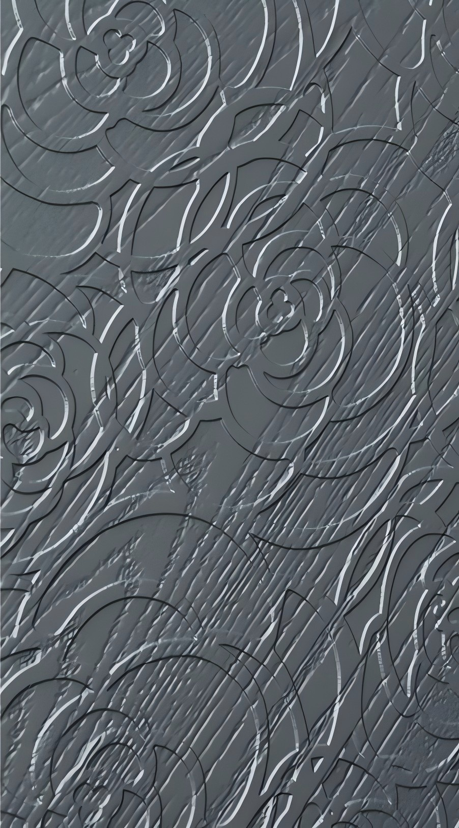 GH-9137 Modern Cast Aluminum Entry Door – Sapphire Blue with Stone Accent