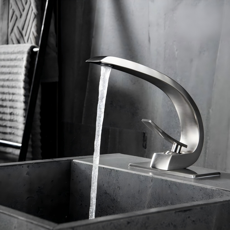 02718 Series Modern Arc Basin Mixer Faucet