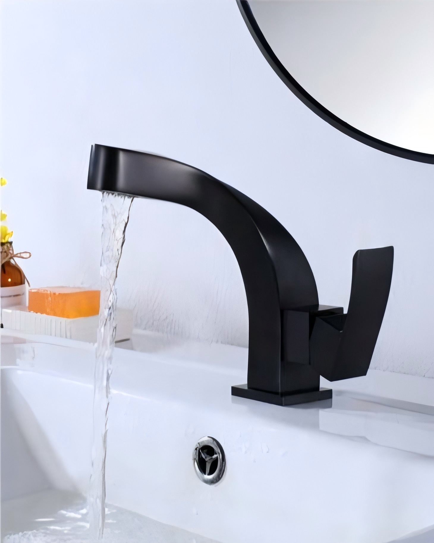 80301 Series Modern Curved Basin Mixer Faucet