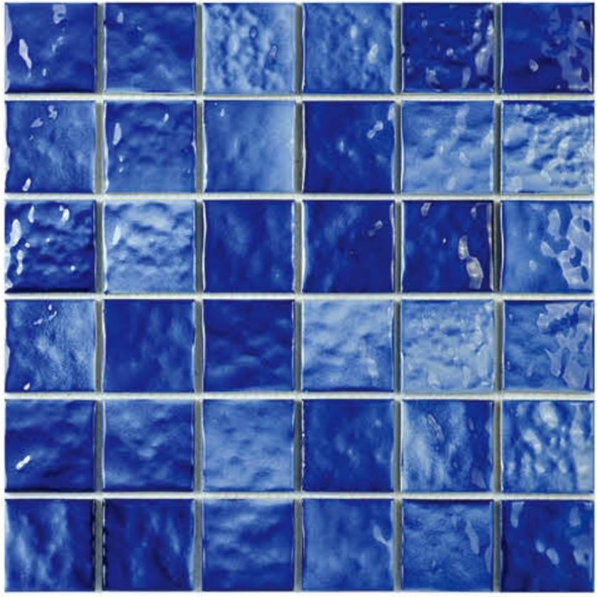 1NG12616 Modern Glazed Pool Mosaic Tiles-Size306×306mm-Bule