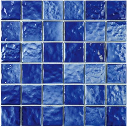 1NG12616 Modern Glazed Pool Mosaic Tiles-Size306×306mm-Bule