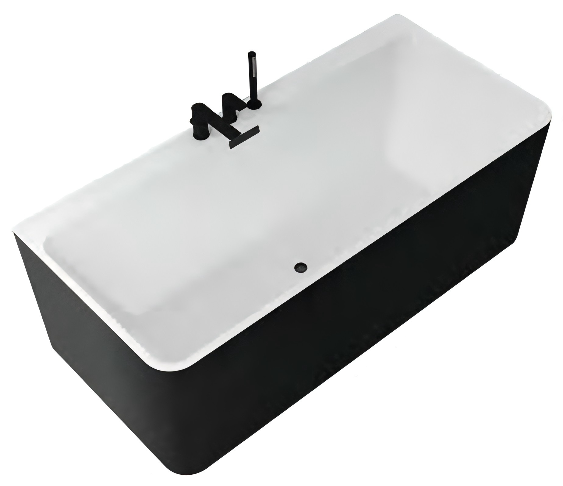 EM-351CF2 1700mm Modern Freestanding Acrylic Bathtub with Faucet Holes